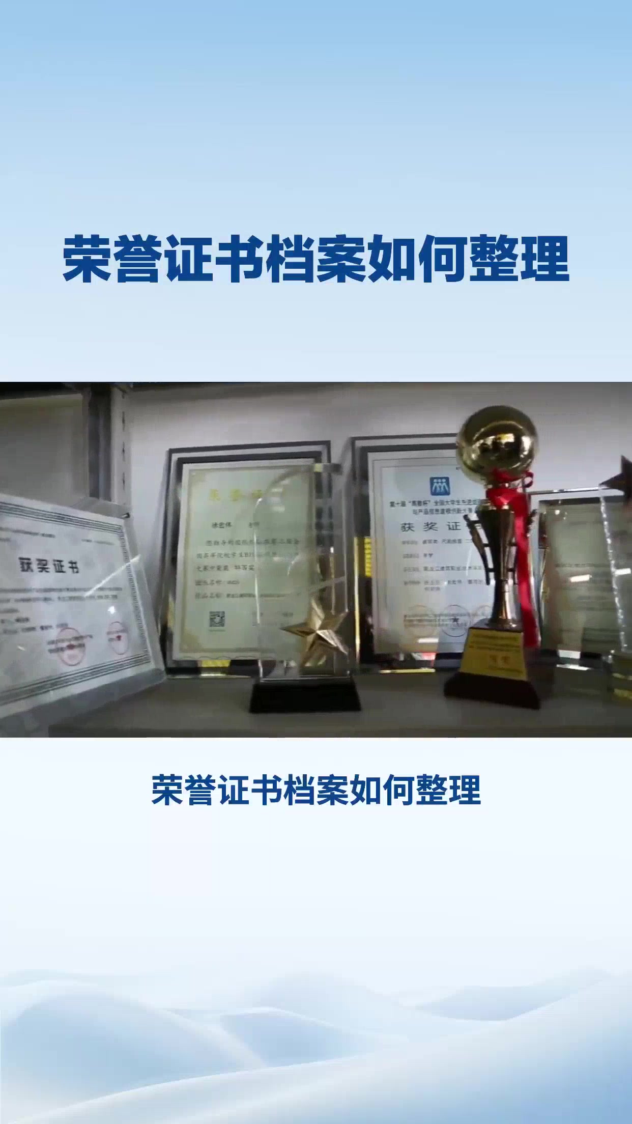 如何证书档案如何整理