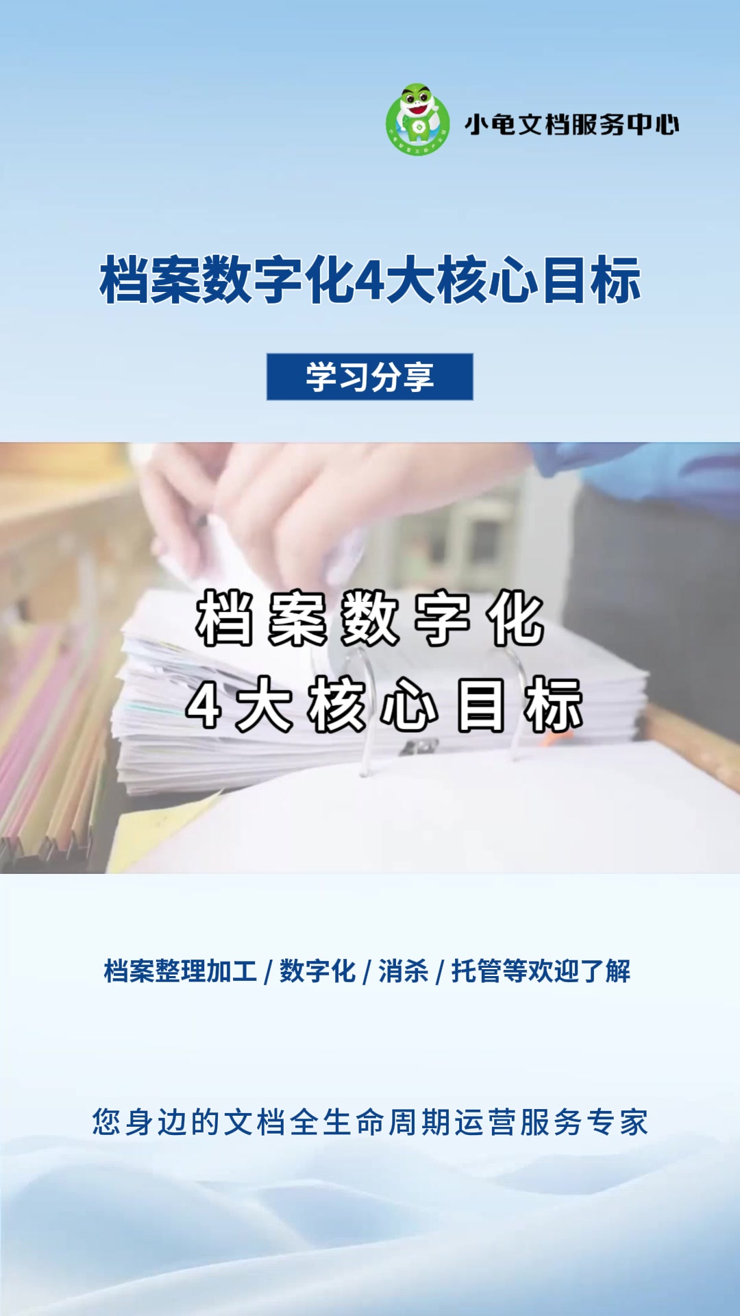 档案数字化4大核心目标1