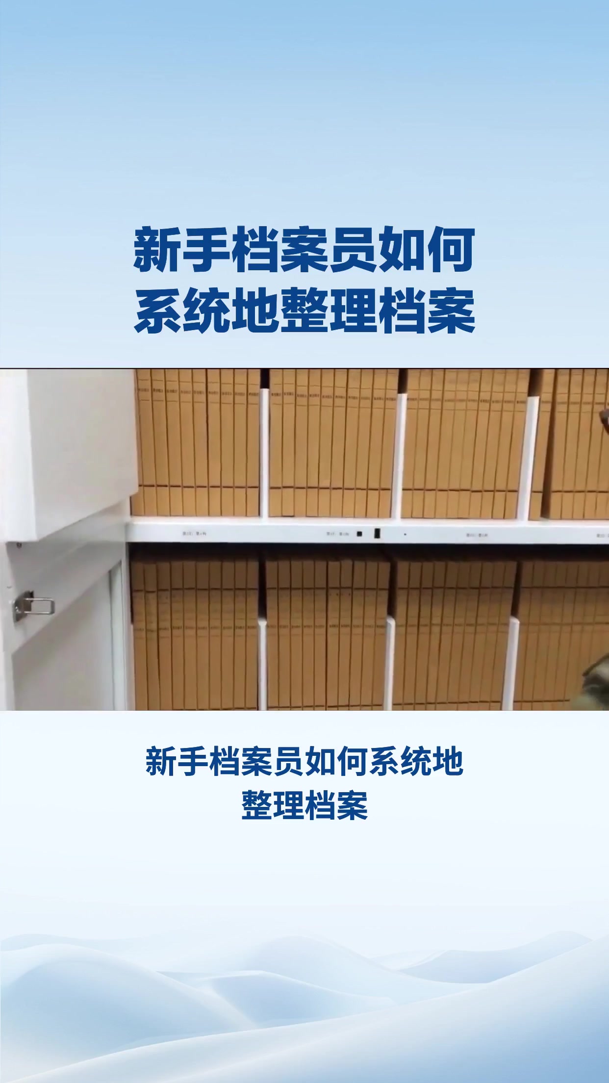 新手档案员如何系统地整理档案