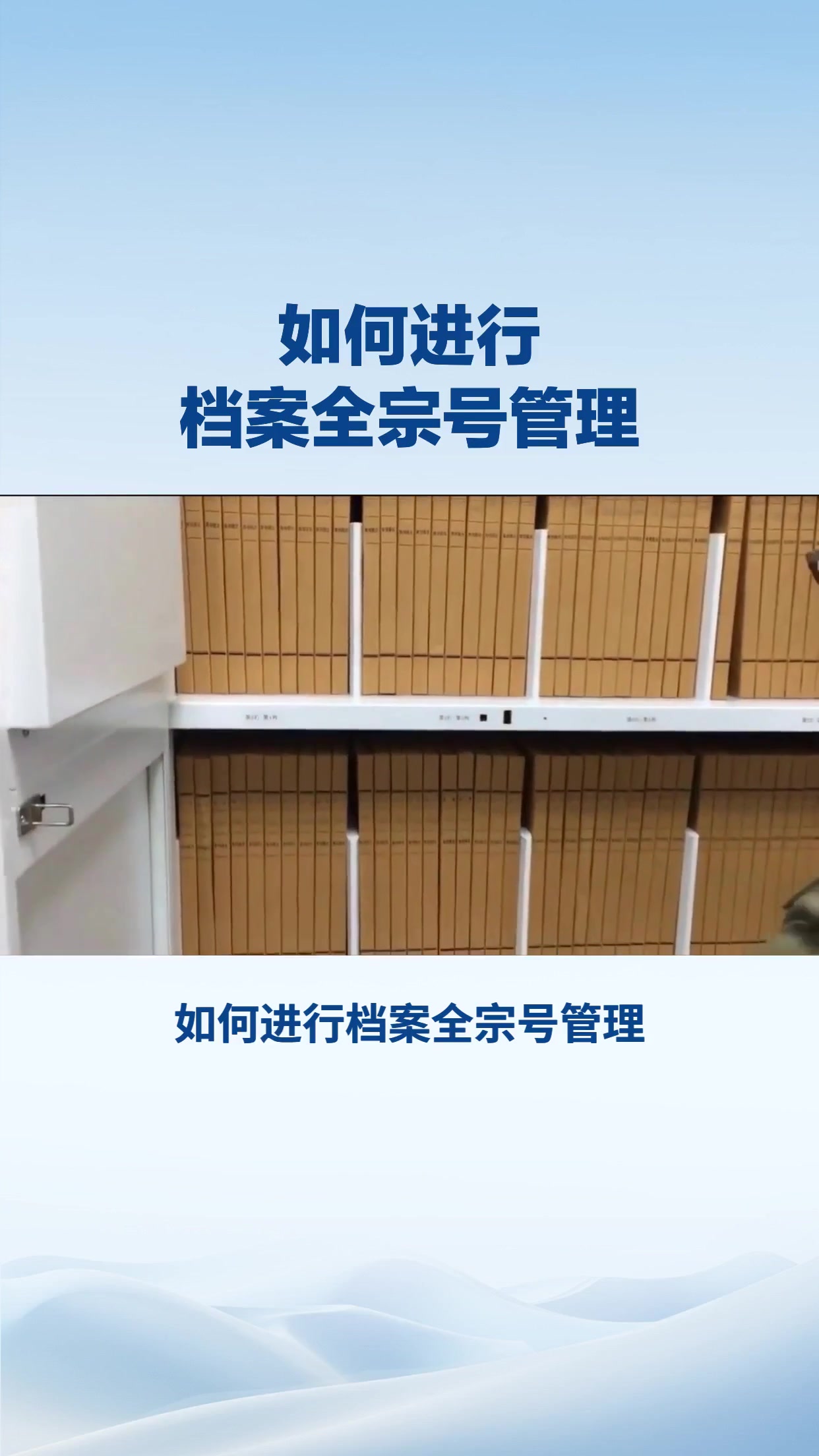 如何进行档案全宗号管理