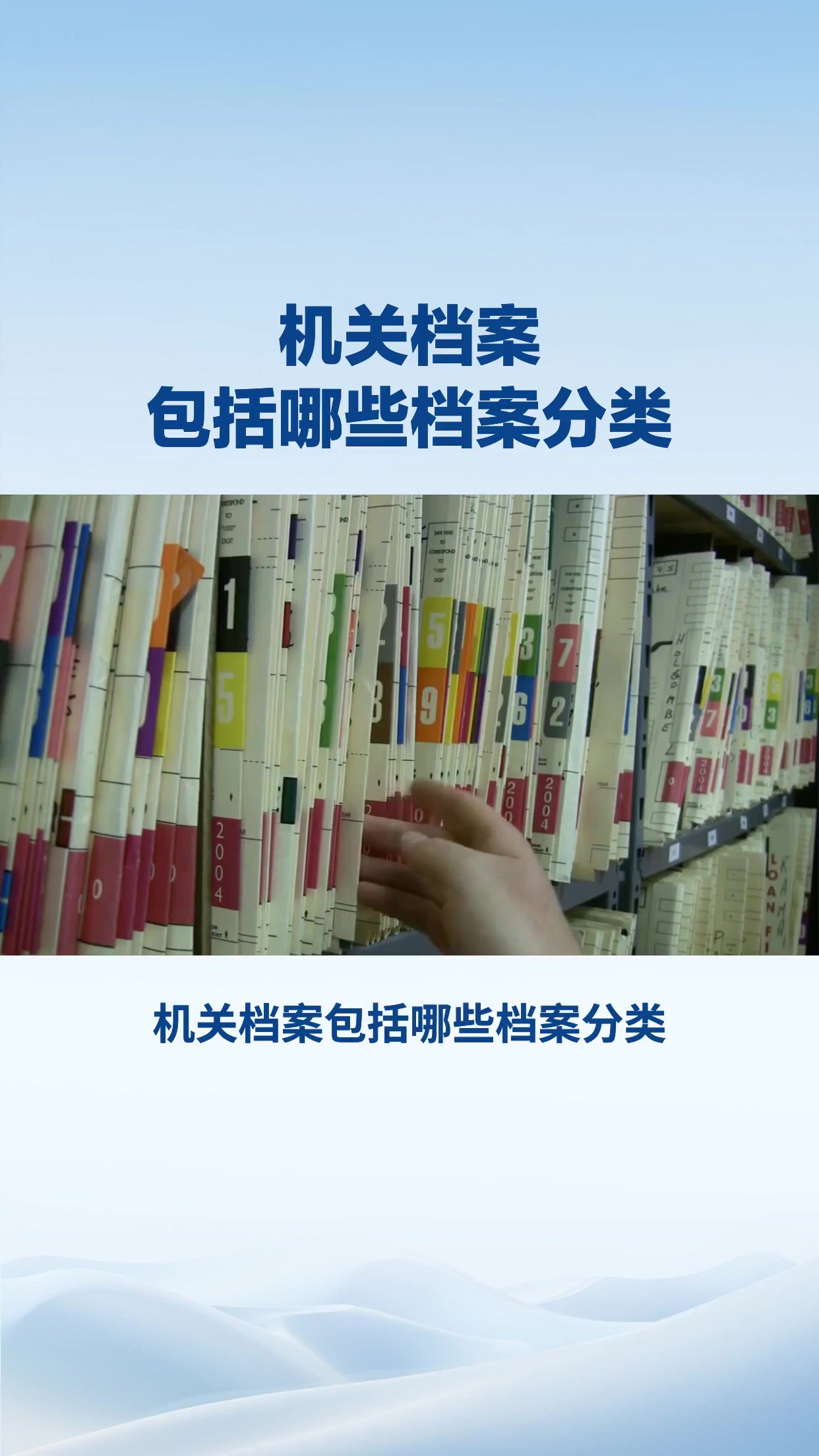 机关档案包括哪些档案分类？